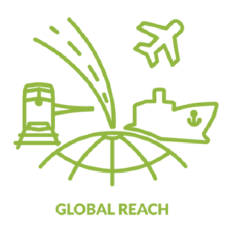 Global Reach icon green